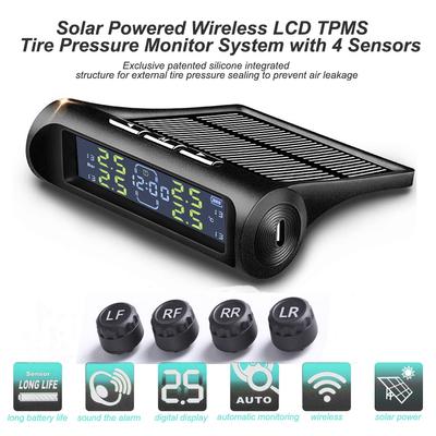 Солнечная энергия, умная автомобильная система TPMS, система контроля давления в шинах, детектор давления в шинах автомобиля, системы охранной сигнализации с ЖК-дисплеем, датчик давления в шинах для
