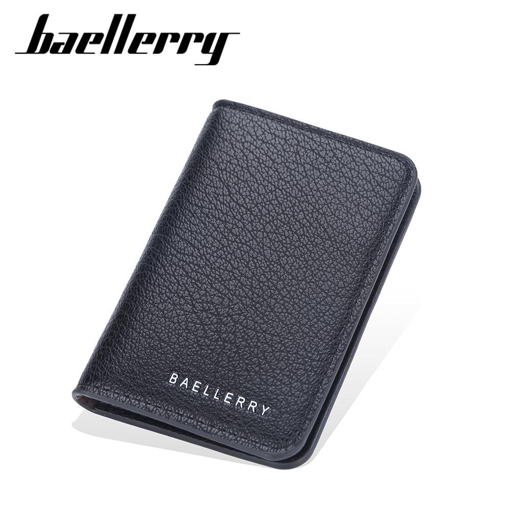 Men's Slim PU Multi-Card Holder with Driver's License Slot