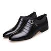 Fashion Classic Men Dress Shoes Slip On PU Leather Shoes for Men Plus Size Point Toe Business Casual Men Formal Shoes for Wedding 2024