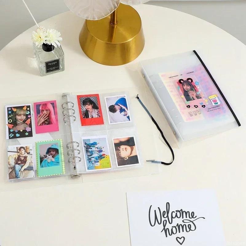 A5 Photocard Binder Cover Kpop Photo Album Simple Card Binder Collect Book Loose-leaf Photocard Album Kpop Card Binder