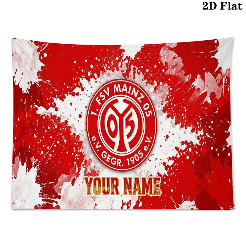 Custom Name Mainz 05 Printed Tapestry – Wall Hanging for Bedrooms, Dorms, and Home Decor