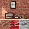 45cm Living Room Decoration Retro Room Decor PVC Red Brown Brick Pattern Self-adhesive Wallpaper DIY Waterproof Wall Stickers