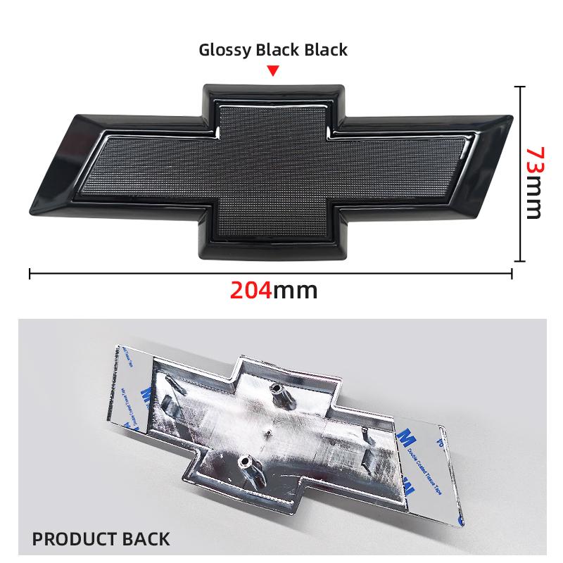 129mm 150mm 195mm 204mm 208mm 228mm Car Front Logo Grill Rear Bumper Tail Door Trunk Emblem Sticker 3D Accessories For Chevrolet