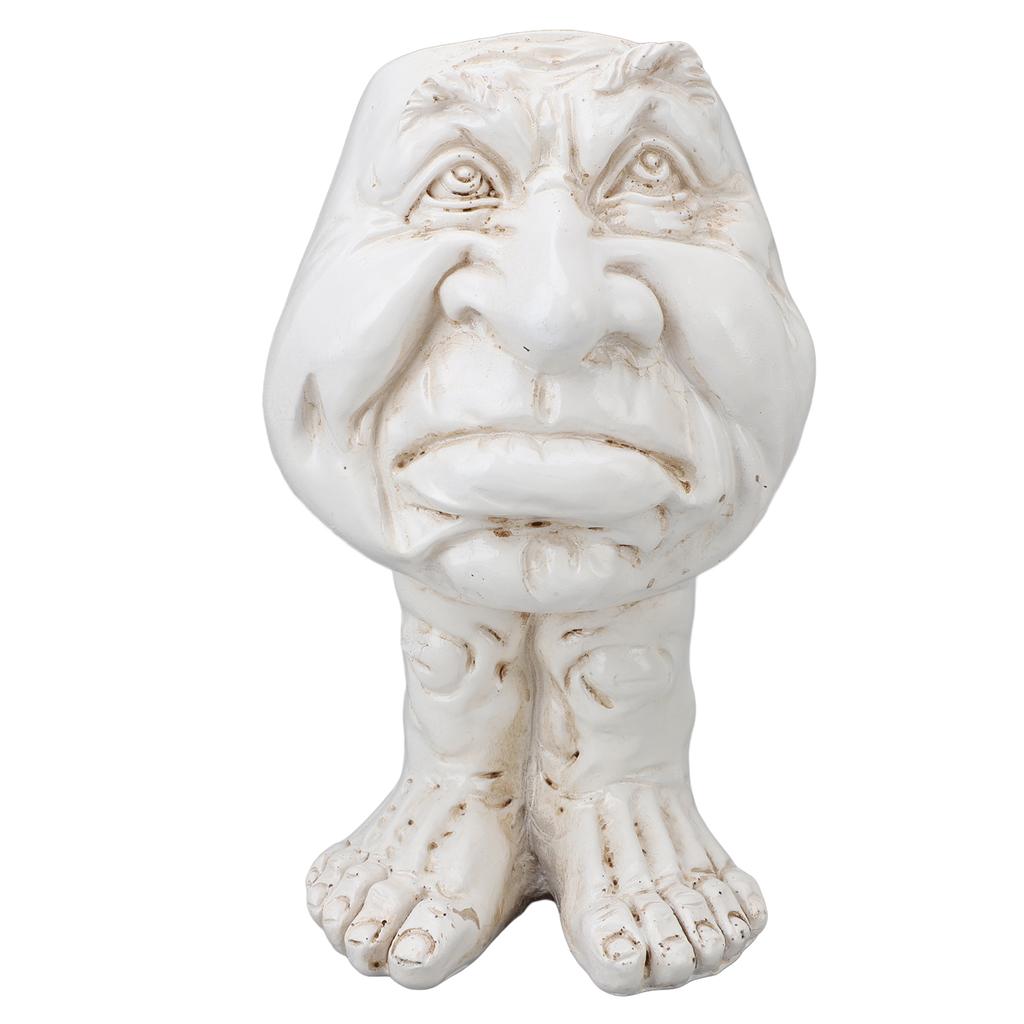 Цветочный горшок из смолы, инновационный изысканный ретро-горшок для цветов в стиле старика, суккулентный горшок для сада на открытом воздухе