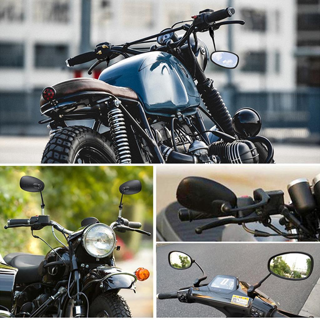 Регулируемый конец мотоцикла заднего вида, боковые детали для модификации мотоцикла, подходит для руля 10 мм