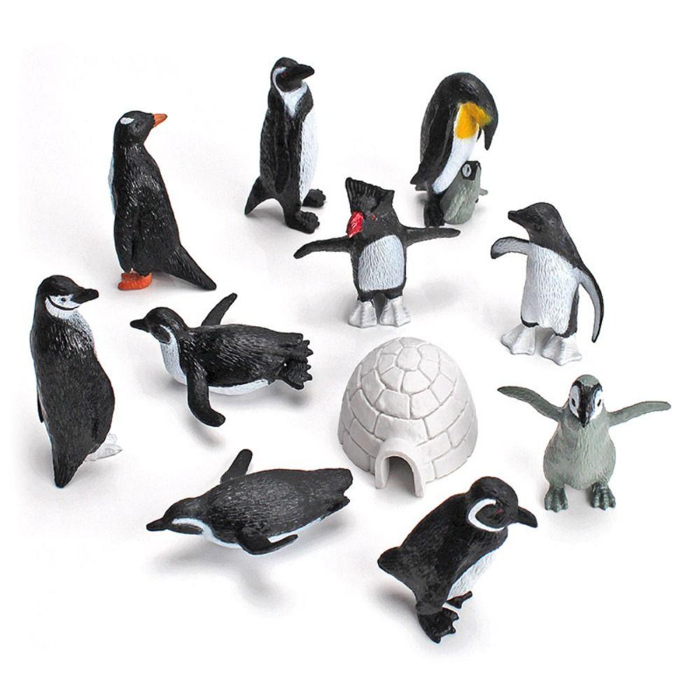 Animals Model Penguin Action Figures Simulation South Pole Animals Penguins Models  Kids Gift