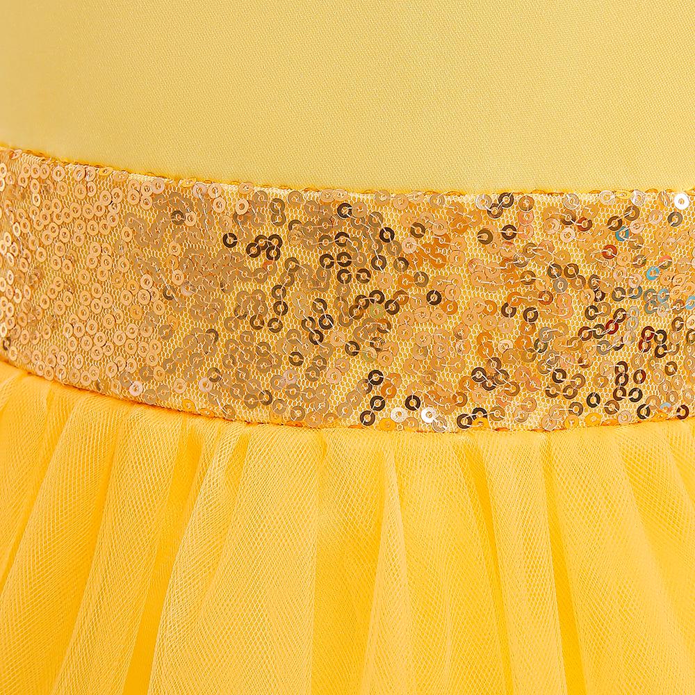 Детское платье-пачка принцессы с цветочным принтом для игры на фортепиано