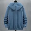 Plus Size 10XL 12XL Hoodie Men Autumn Winter Fleece Hoodies Solid Color Jacket Hoodies Big Size 12XL Blue Black Red Grey