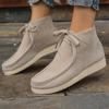 Ankle Boots Ladies Fashion Women Boots Flats  Comfortable Shoes Autumn High Top Booties Female Casual Shoes Woman