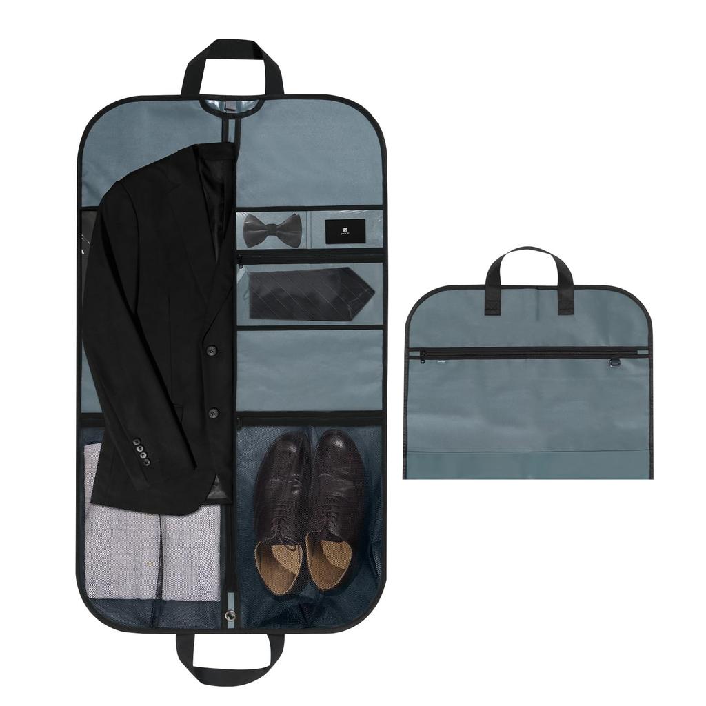 Pack All Garment Suit Prevents Water Suit Dress Carry Garment Ceremonial Business Job Gray Bag, Storage, Deformation, Lightweight, Dustproof,