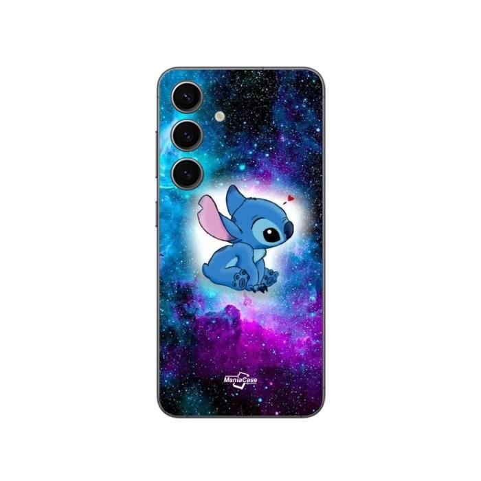 Coque - Maniacase - Samsung Galaxy S24 plus - Stitch ohana - Souple - Coloré