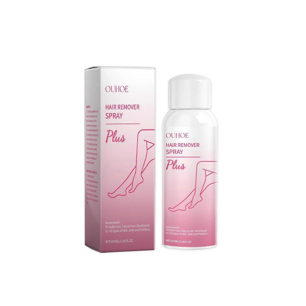 OUHOE body hair removal spray for smooth and delicate skin on the whole body, underarms and legs, gentle hair removal without irritation