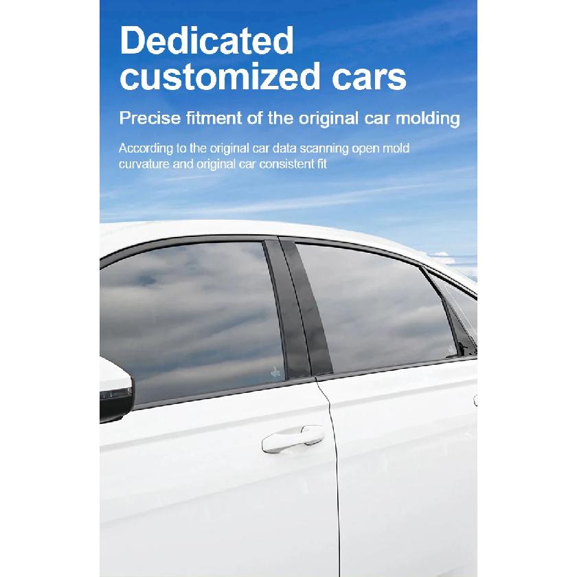 For Toyota Corolla E210 Saloon 2019-2025 Altis Prestige 16PCS Window Cover Door Decal B C Column Pillar Sticker Car Accessories
