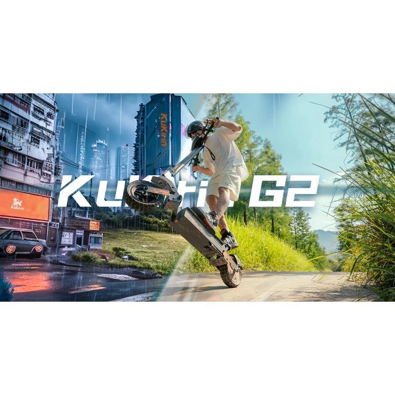 KUKIRIN G2 800W Electric Scooter, 45km/h, 55km Range, 48V 15.6Ah Battery, 10" Tubeless All-Terrain Tires, Foldable E-Scooter