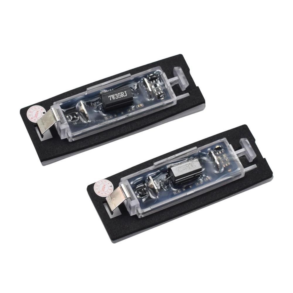2pcs Canbus For FIAT Panda MK3 MK4 Typ 169 312 319 2003-2012 LED License Number Plate Light Lamp White 12v OEM#:71734797