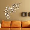 24pcs 3D Circles Mirror Wall Sticker DIY Decal Vinyl Mural Home Decor Removable