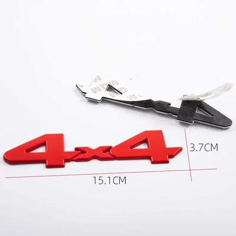 3D Metal 4X4 Logo Car Rear Trunk Fender Emblem Badge Sticker Decals For Car Accessories