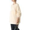 [UQQA] Tulle Tops Ladies Spring Autumn Thin Trainer Pullover Bring Out Your Nuanced Personality Big Size South Korea Cute Fashionable Apricot M