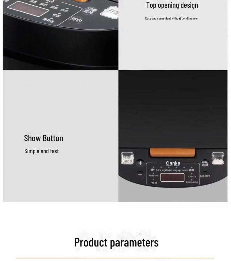 Умная мультиварка Xianke - Большая вместимость, Таймер, Подарочная модель