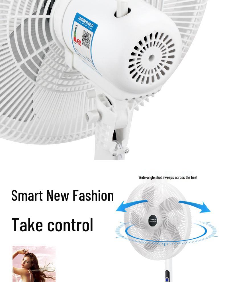 XLANKE Электрический осциллирующий напольный вентилятор с пультом дистанционного управления - Бесшумный вертикальный дизайн для дома