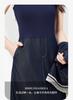 Two piece set of temperament lace patchwork denim top and skirt