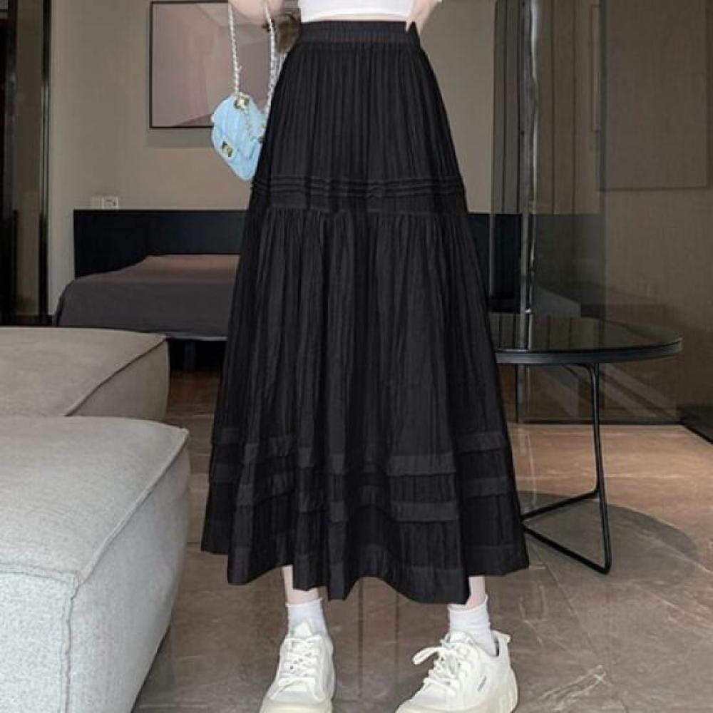 Navava Women Lovely Banding Long Skirt Ns448