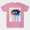 T Рубашка женщин Eye Art Harajuku Печать Кавайи футболка Летний короткий рукав женский футболка Top Tee