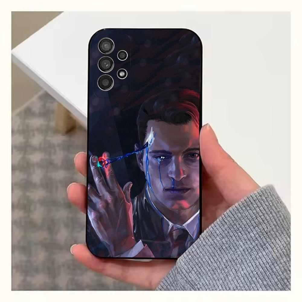 Чехол для телефона Detroit B-Become H-Human для Samsung S25, S24, S23, S22, S20, S21, S10, Ultra, Plus, Lite, FE, Мягкий силиконовый черный чехол