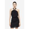 H M Halterneck Dress Black 1177420001