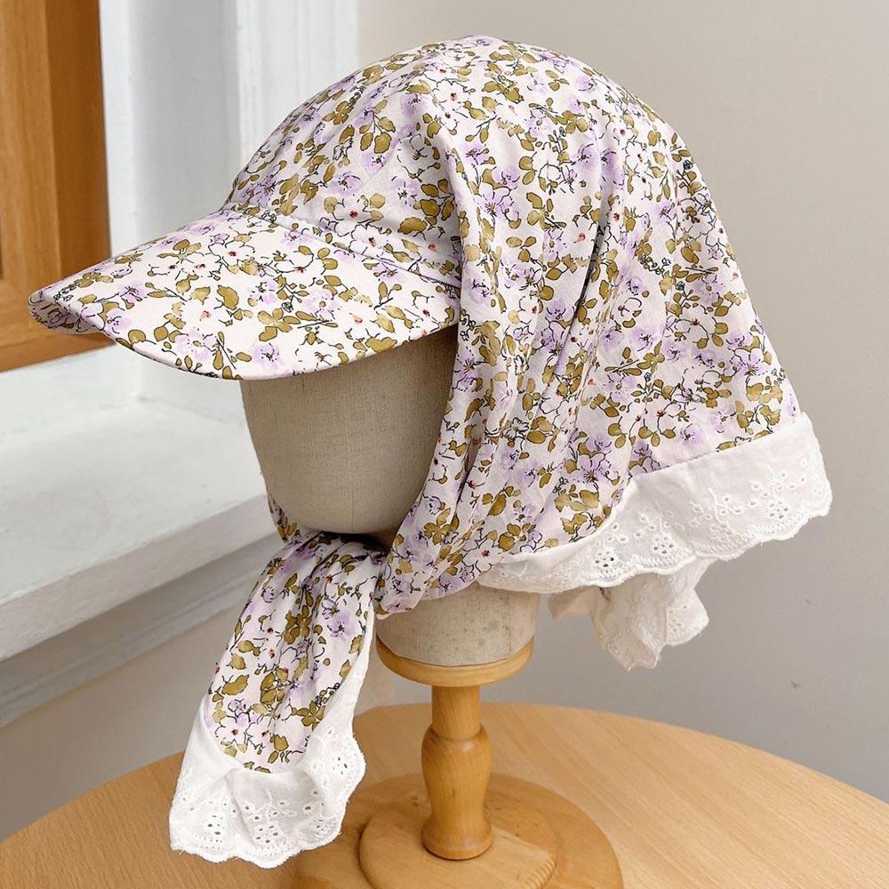 Французская Ретро Шляпа-Платок Сладкая Лоли Кепка-Козырек Универсальная Солнцезащитная Шляпа для Женщин Весна и Лето