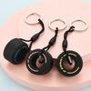 PVC Soft Tire Keychain for Car Decoration