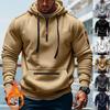 Men's Loose Fit Heavyweight American-Style Casual Sportswear Jacket Fleece Lined Hooded Sweatshirt for Winter