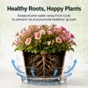 Hanging Basket Water Tray 12 Inch 3 Pack Leakproof Plant Saucer - Quick-Connect Hanging System Drainage Pan for Indoor Outdoor Garden Patio Office