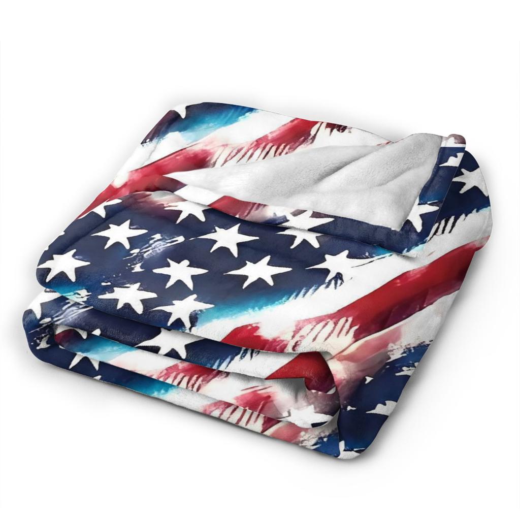 American Flag Blankets Quality Warm Throw Blanket Spring Airplane Travel Couch Chair Street Trend Bedspread
