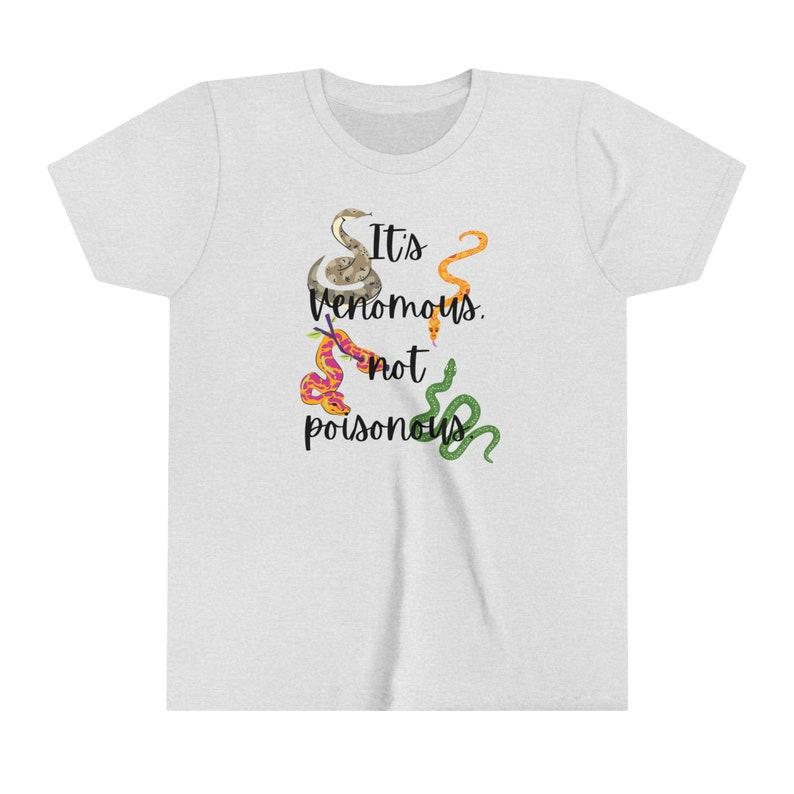 It's Venomous Not Poisonous Toddler Short Sleeve Tee | Kids T-Shirt | Shirt | Snake | Reptile | Advocacy | Awareness | Educate | Advocate