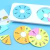 Kids Fraction Puzzle Math Manipulatives Elementary Students Fraction Learning Teaching Aid Educational Fraction