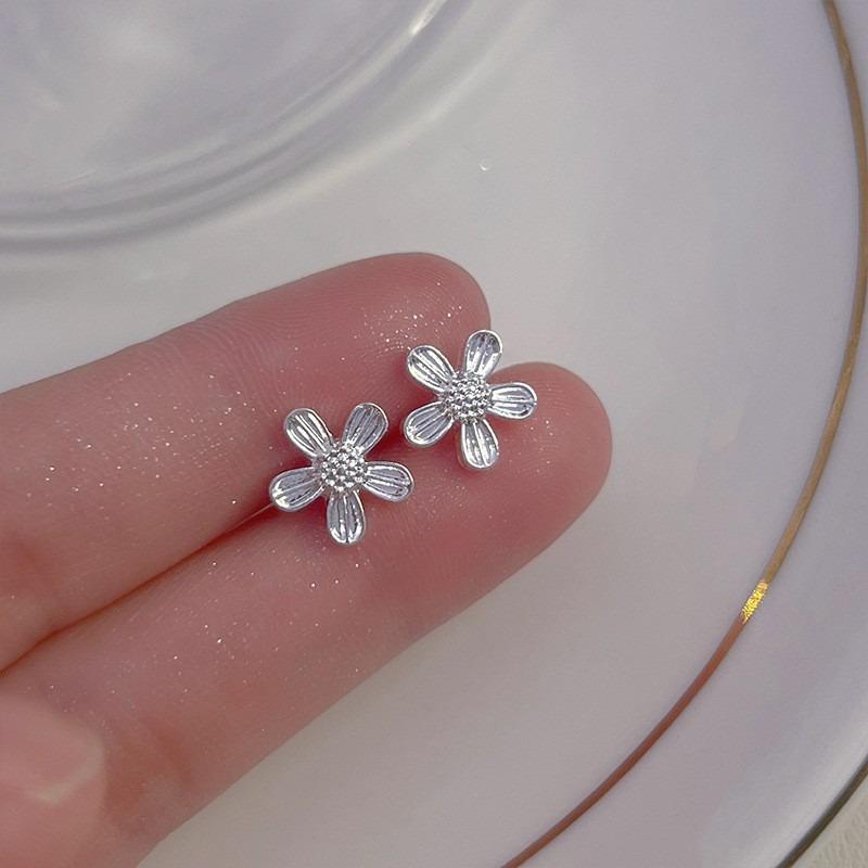 Иглы для ушей из стерлингового серебра S925, новые темпераментные простые и маленькие серьги-пусеты, женские серьги, серьги для пирсинга ушей, серьги, предотвращающие блокировку, ювелирные изделия