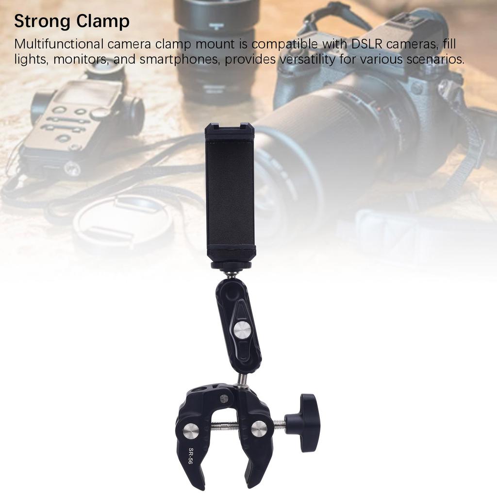 Крепление-зажим для камеры Многофункциональный аксессуар для фотографии для зеркальной камеры, заполняющего света, монитора, телефона