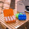 6 Grid Egg Box with Handle Large Capacity Shockproof Impact Resistant Compact Design Portable