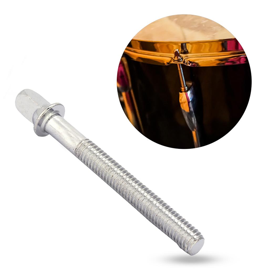 6 шт. Стандартный набор стержней натяжения ключа для бас-барабана 6 * 60 мм, запасной аксессуар