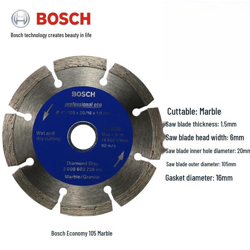 BOSCH Diamond Saw Blade CN plug (adapter included)