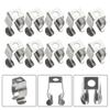 10Pcs Clamp Holders Lamp Tube Clip Heavy Duty Pipes Clamp Spring Terry Clip for 25mm/32mm Dia Tube