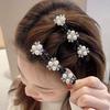 Женский цветок для волос Ослепительные плетеные заколки Декор Прозрачная заколка Сверкающие стразы Челка Инструмент для укладки волос Волосы