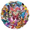 50 New Style Butterfly Graffiti Stickers Suitcase Mobile Phone Skateboard Decoration Stickers Waterproof Notebook Hand Note Stickers