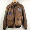 70s?/1978 A-2 Flight Jacket U.S. Army Air Forces Leather Jacket Brown Size L