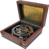 12.7 Cm  Large Sundial Compass In Rosewood Case Top Grade Calibrated  Gift