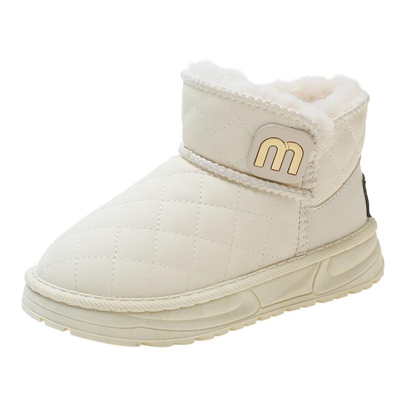 Korean Version of Fashion Children's Snow Boots Winter New Short Boots Piled Thickened Cotton Boots Snow Cotton