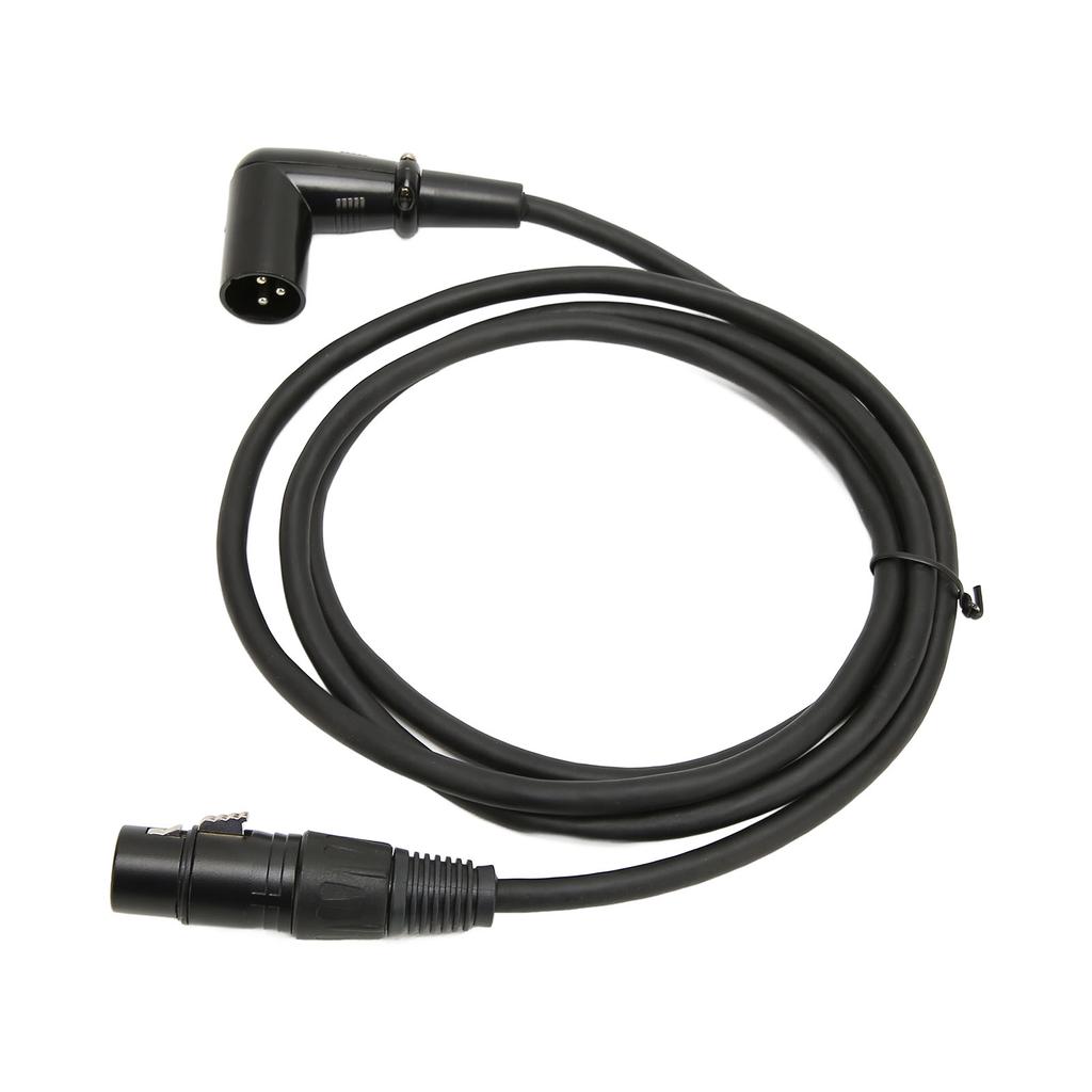 Звуковой кабель XLR угловой штекер-гнездо посеребренный 3-контактный микрофонный кабель XLR для динамика усилителя 4,9 фута