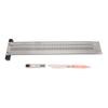12 Inch T Square 132in 0.25mm High Accuracy Scriber Stainless Steel Marking Ruler for Woodworking