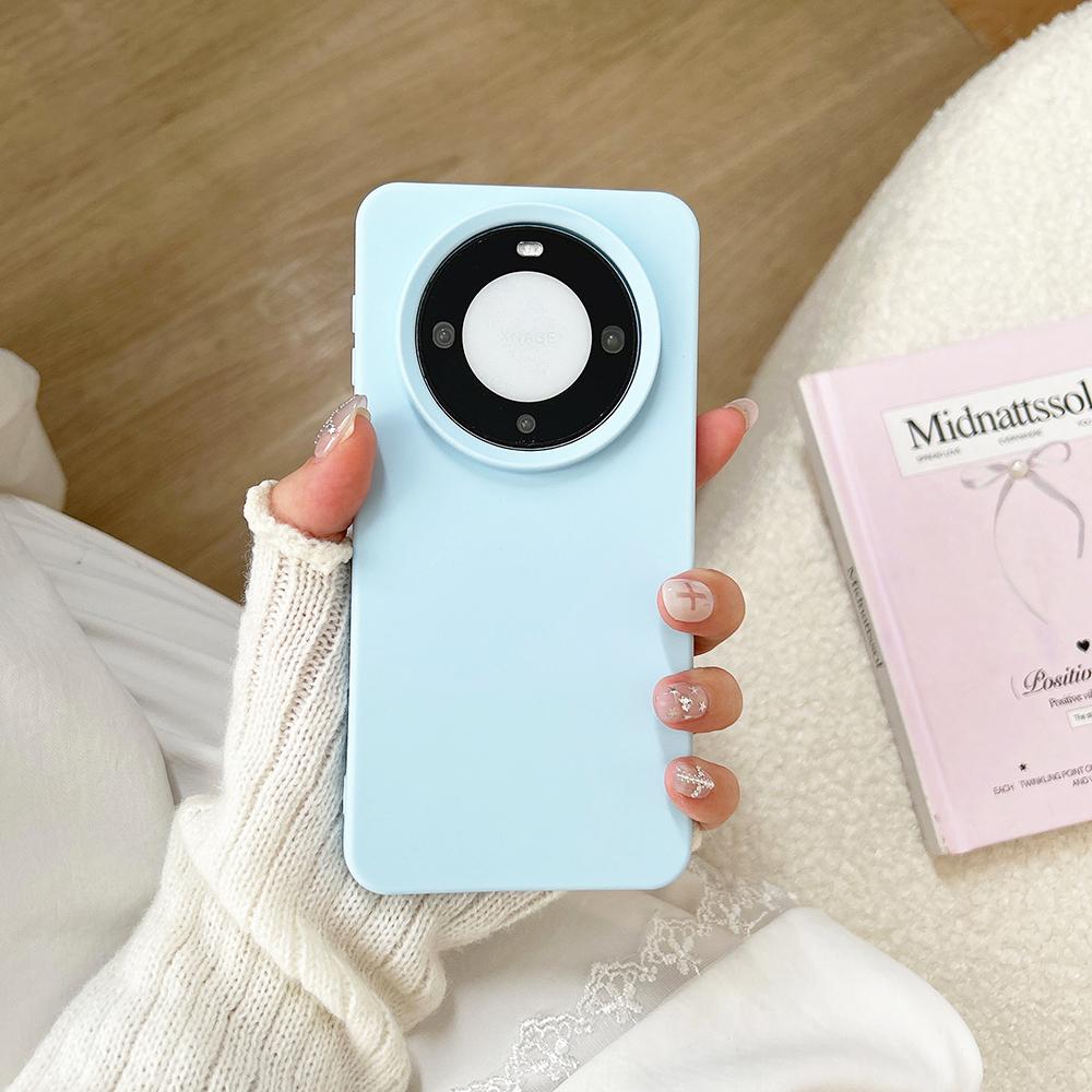 Прекрасный матовый чехол конфетного цвета макарон для Huawei Mate 70 60 50 Pura 80 70 Nova 14 13 12 Pro Plus Pro+ силиконовый мягкий квадратный чехол